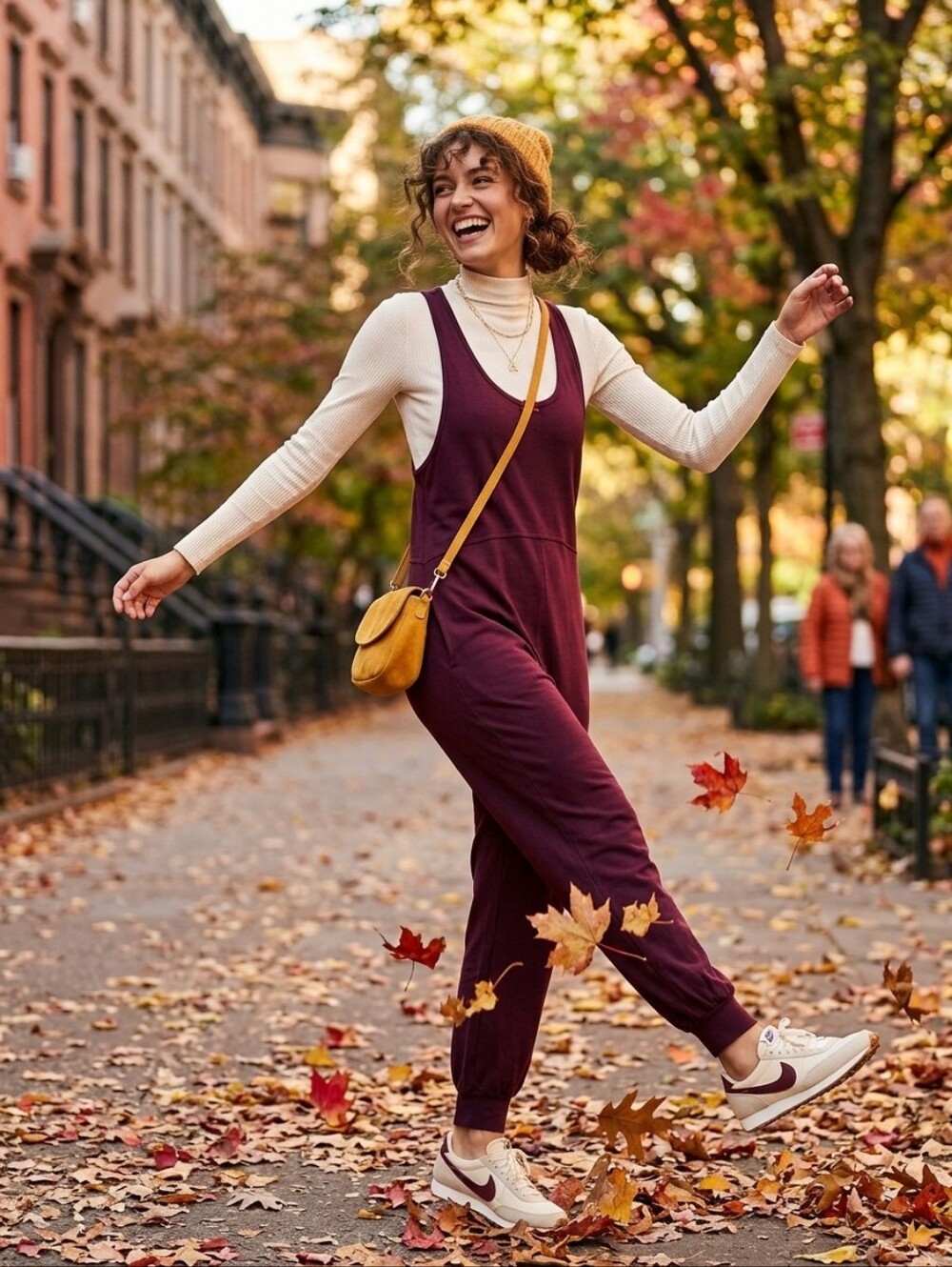 153. Free People Knit Burgundy Jumpsuit